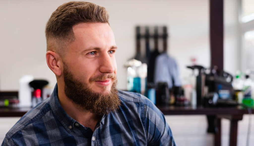 Fade haircut with beard | www.b21india.com